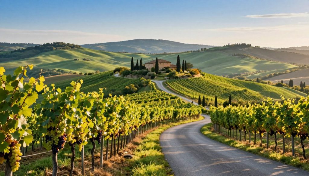 itinerario toscana on the road, viaggio toscana colline